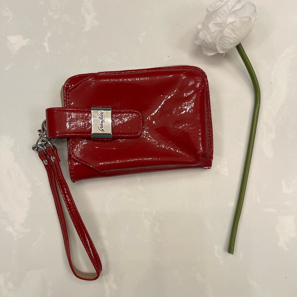 Beautiful red bag, which also works as a purse.